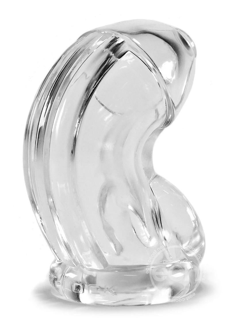 Oxballs Atomic Jock Cock Lock Chastity Cage- Clear