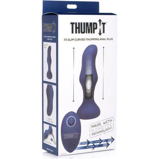 Thump It 7X Slim Curved Thumping Anal Plug
