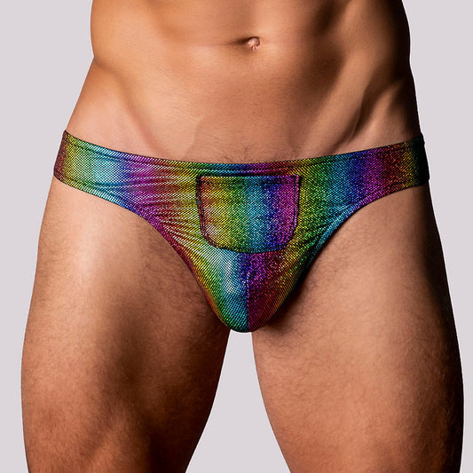 Male Power Pack and Play Thong with Front Pouch (Choose Size)