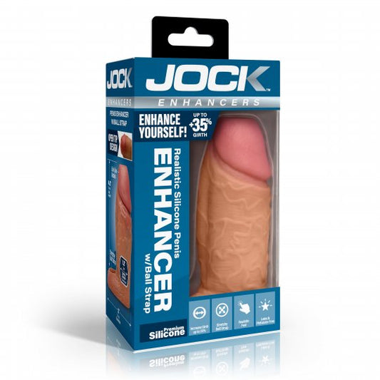 Jock Enhancers Silicone Penis Extension Sleeve-Medium