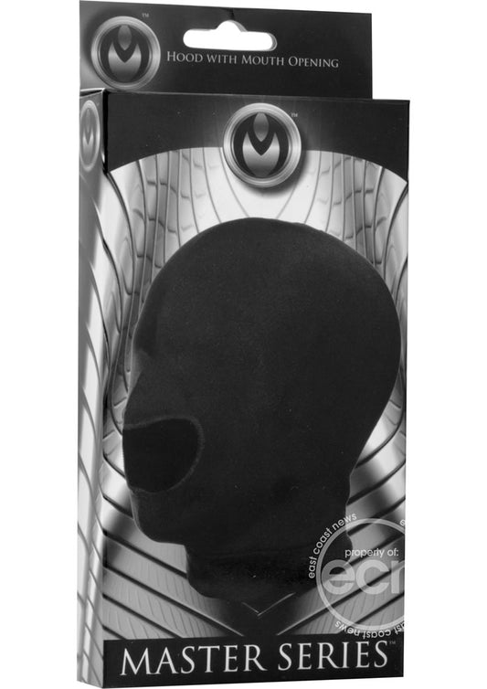 Master Series Blow Hole Open Mouth Spandex Hood-Black
