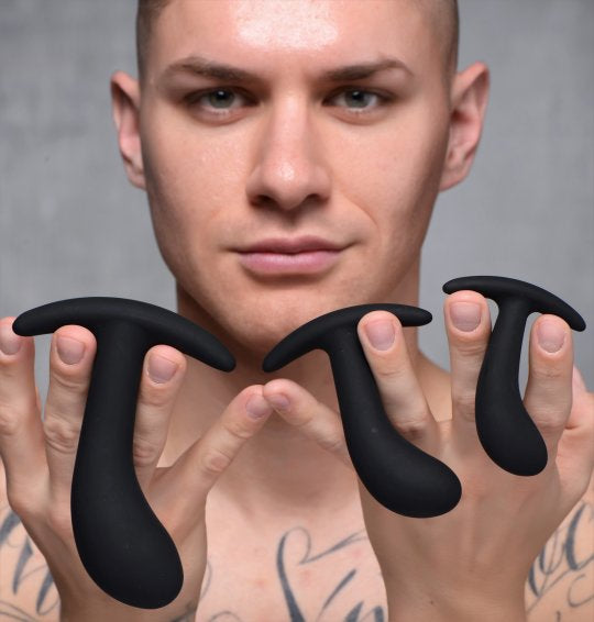 Master Series Dark Delights 3 Piece Curved Anal Trainer Set