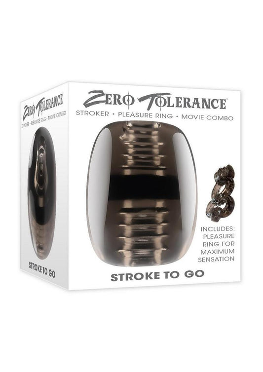 Zero Tolerance Stroke to Go Dual End Masturbator- Black