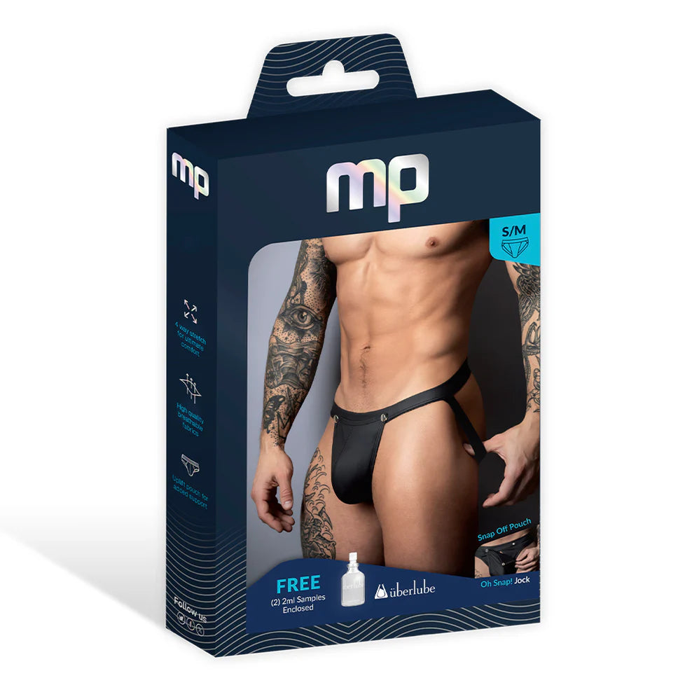 Male Power Oh Snap! Snap off Thong Black (Choose Size)