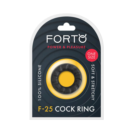 Forto F-25 Liquid Silicone Cockring 25mm (Choose Color)