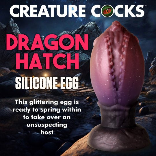 Creature Cocks Dragon Hatch Silicone Egg-Large