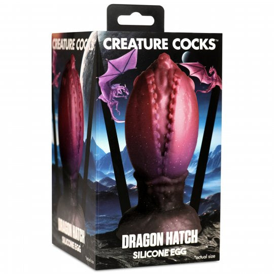 Creature Cocks Dragon Hatch Silicone Egg-Large