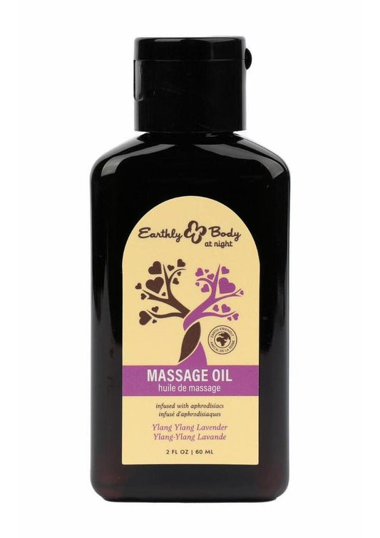 Earthly Body at Night Aphrodisiac Collection Massage Oil 2oz (Choose Scent)