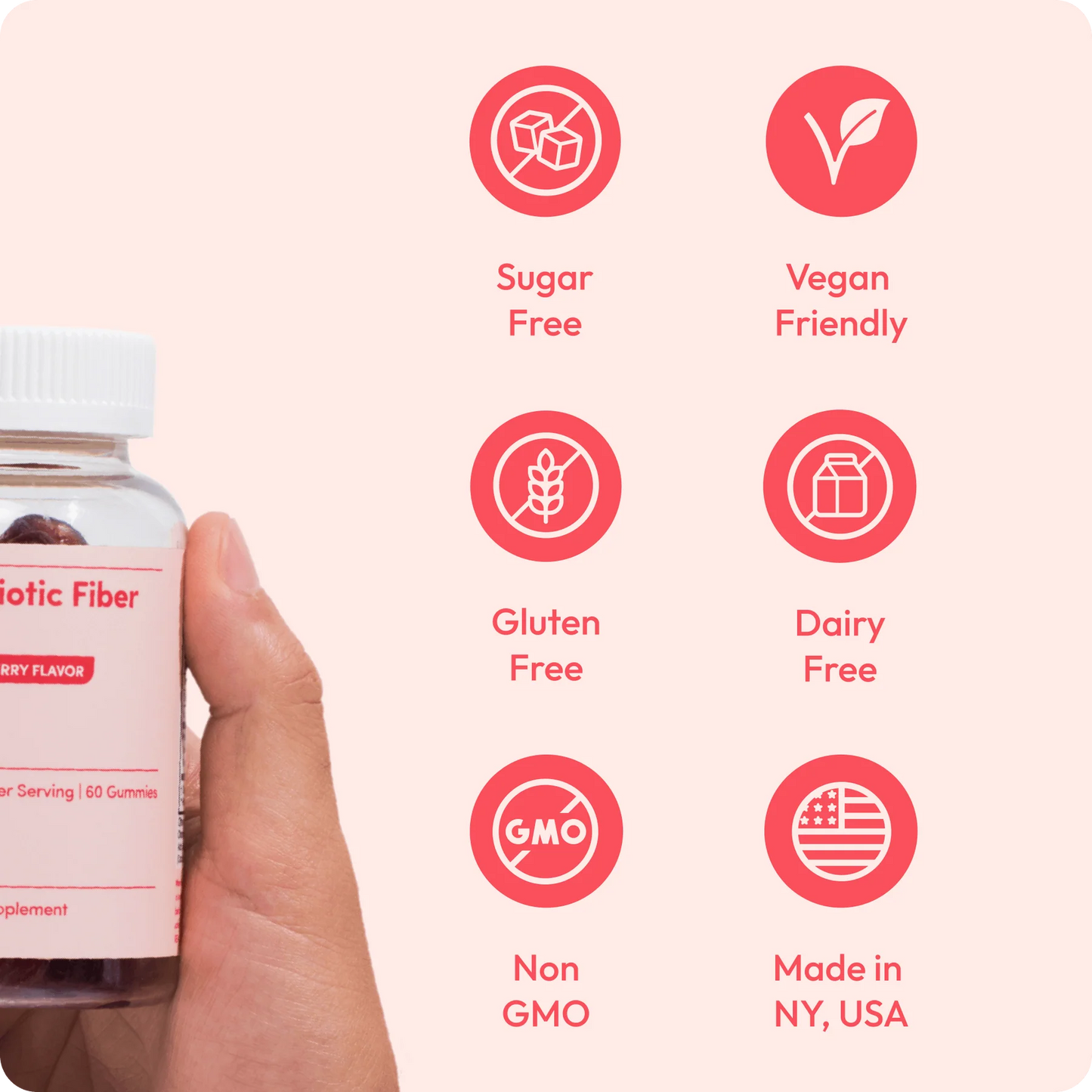 Peachy Clean Fiber Gummies