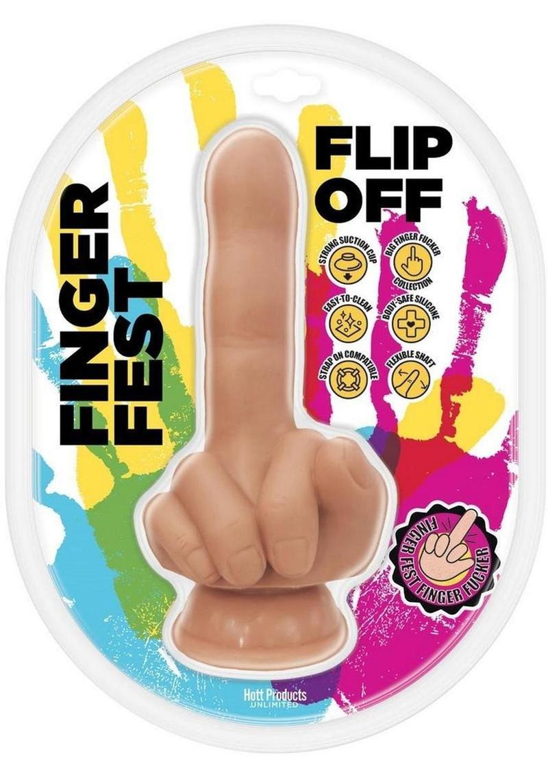 Finger Fest Double Up Silicone Dildo (Choose Finger)