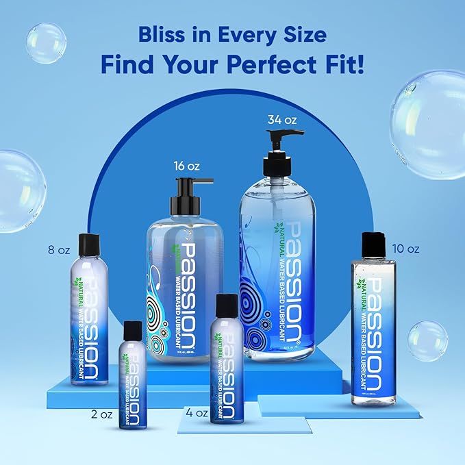 Passion Natural Water Based Lube (Choose Size)