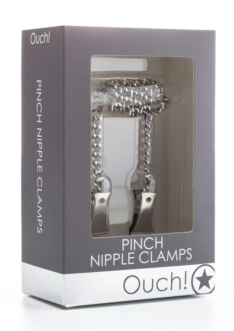 OUCH! Pinch Nipple Clamps- Silver