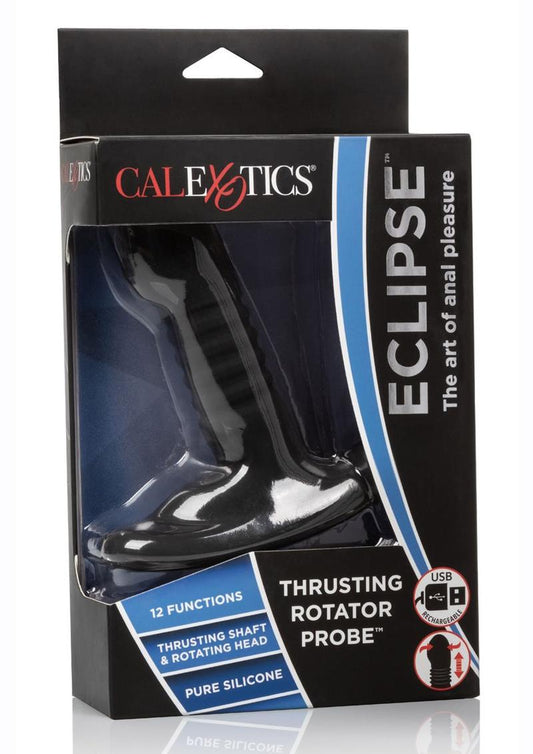 CalExotics Eclipse Thrusting Rotator probe Silicone Rechargeable Vibrating Butt Plug