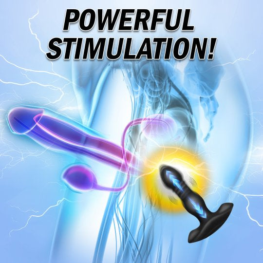 Thunderplugs Vibrating and Thrusting Remote Control Silicone Anal Plug (In Stock Nov 3rd)