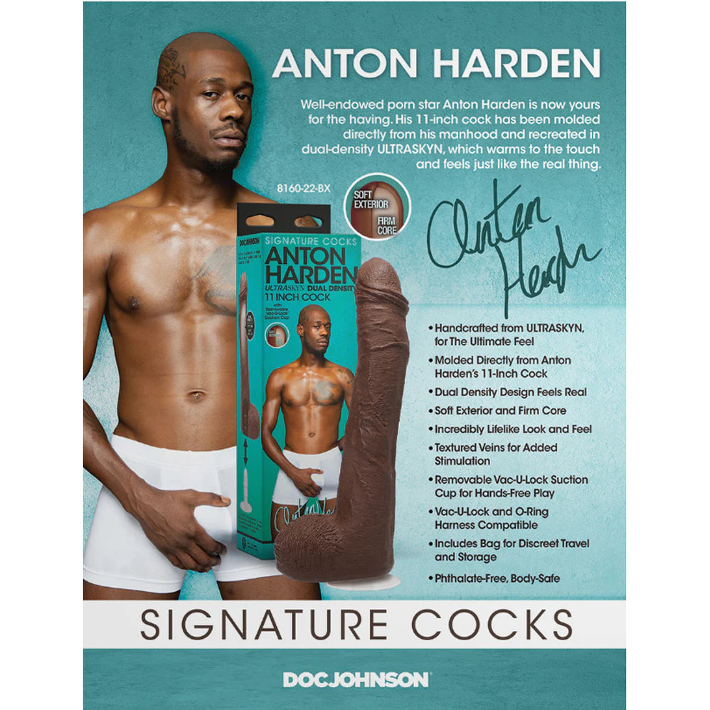 Signature Cocks Anton Harden 11” Ultraskyn Dildo