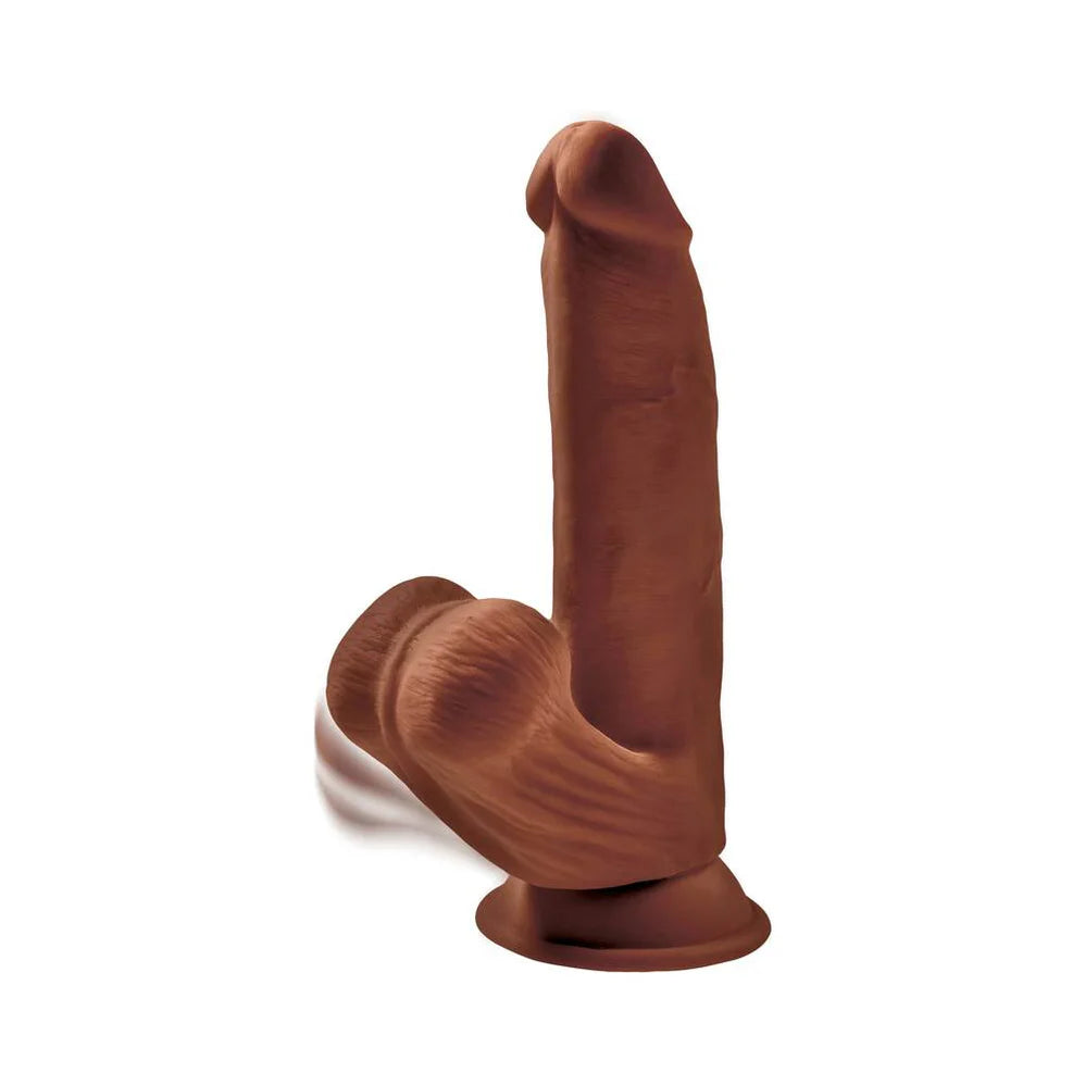 King Cock Plus 8 inch Triple Density Dildo with Swinging Balls