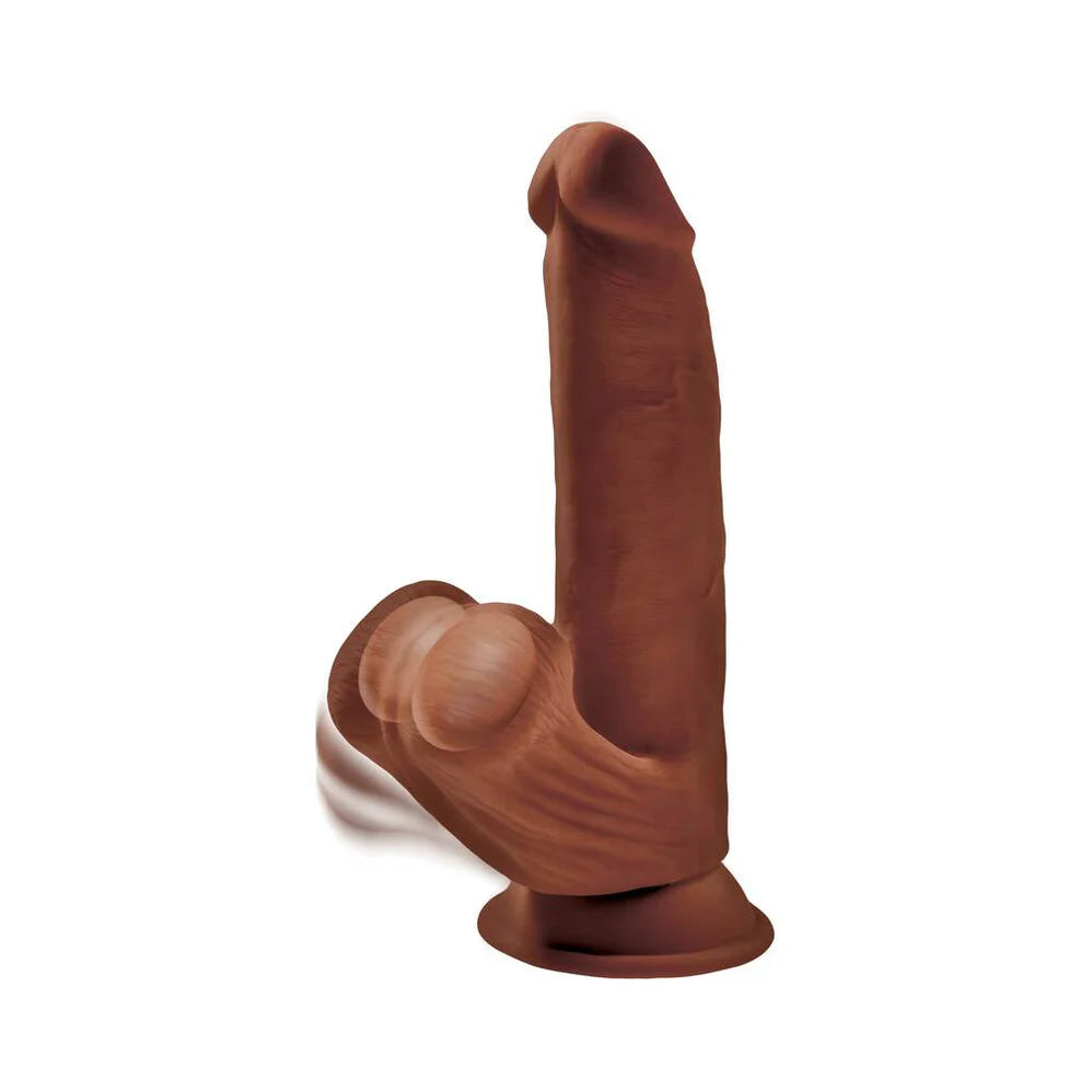 King Cock Plus 8 inch Triple Density Dildo with Swinging Balls