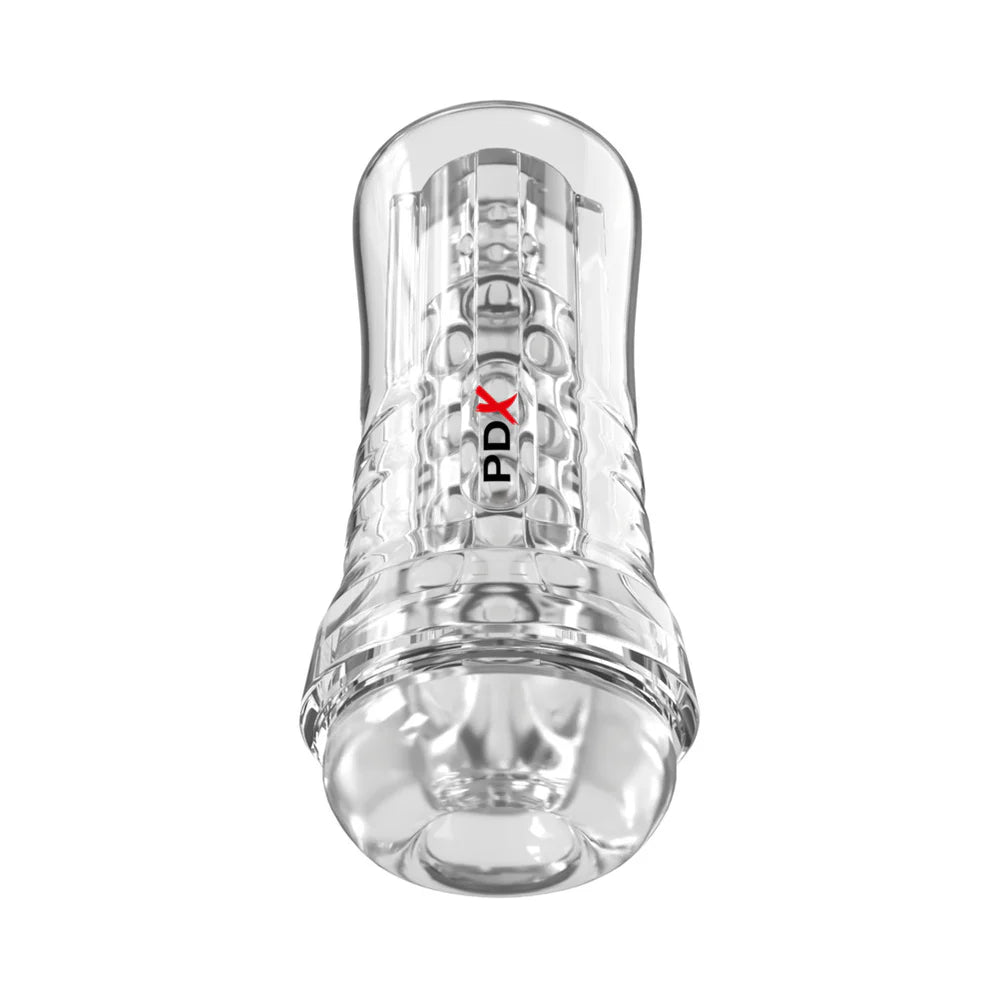 PDX Elite View Tube See-Thru EZ-Grip Clear Stroker