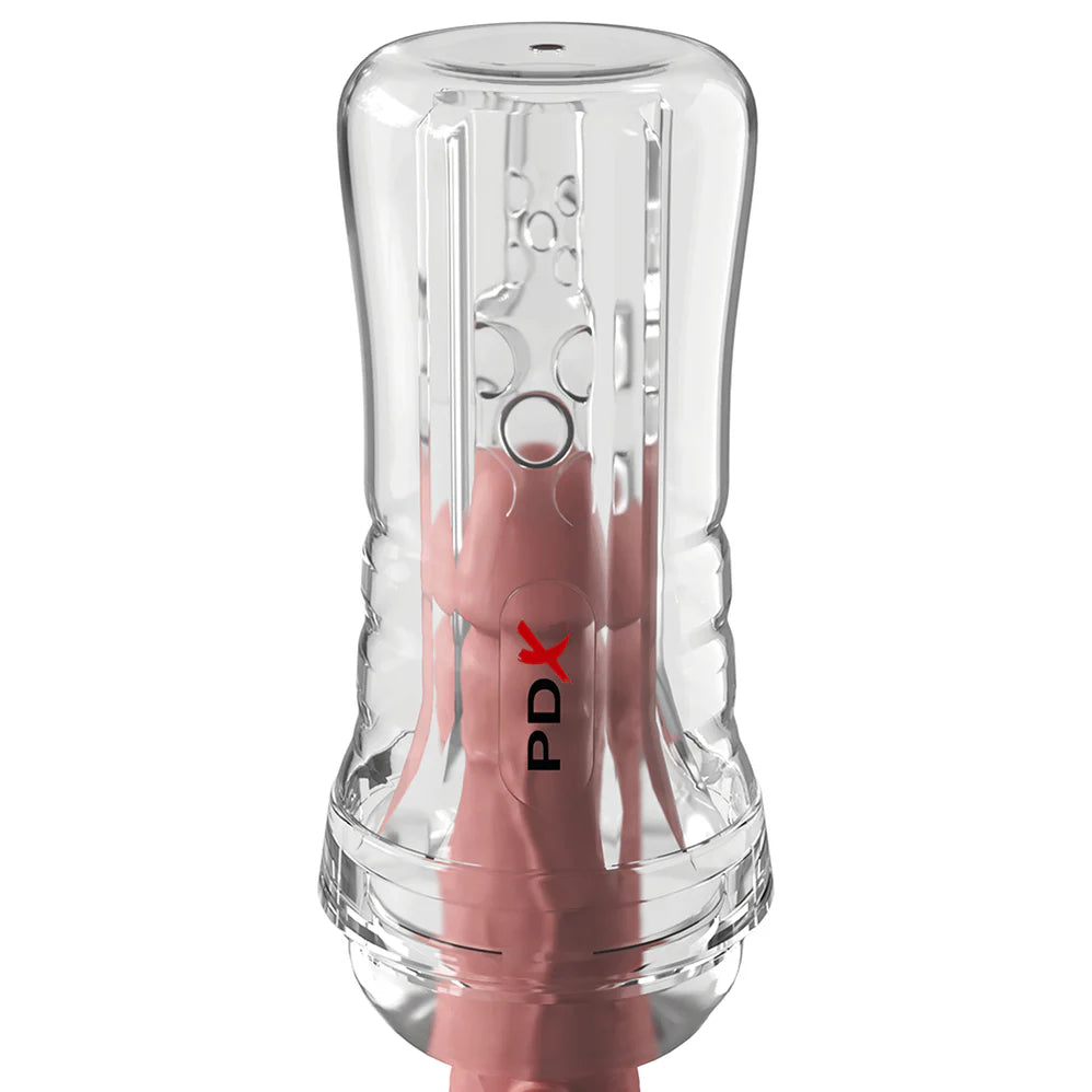 PDX Elite View Tube See-Thru EZ-Grip Clear Stroker