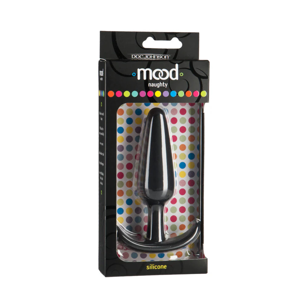 Mood-Naughty- Large Black Silicone Butt Plug