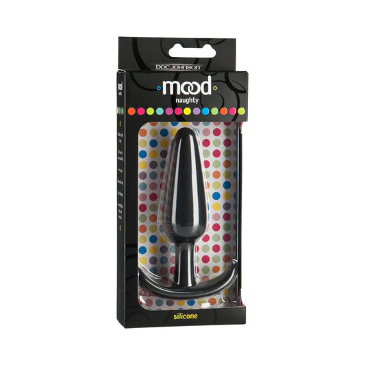 Mood-Naughty- Large Black Silicone Butt Plug