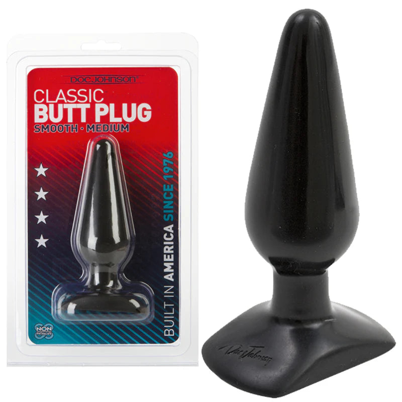 Doc Johnson The Classic Butt Plug Medium (Choose Color/Size) (