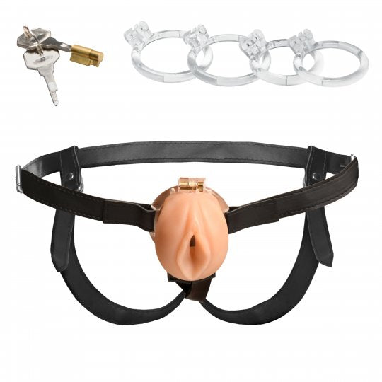 Master Series Pussy Chastity Cage- Light