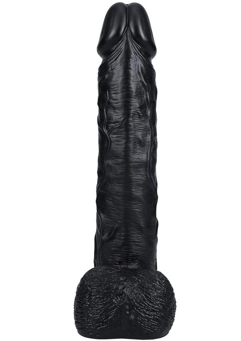 RealRock Ultra Realistic Skin Extra Large 14” Straight Dildo with Balls (Choose Color)
