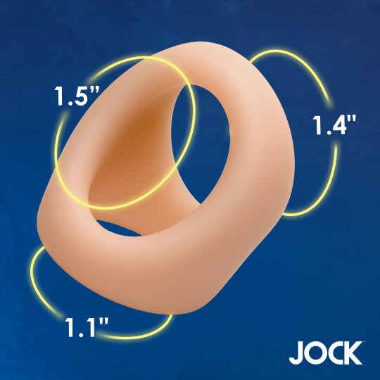 Jock Discrete Silicone Cock & Ball Ring (Choose Color)