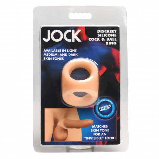 Jock Discrete Silicone Cock & Ball Ring (Choose Color)