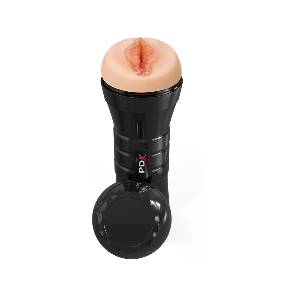 PDX Extreme Wet Pussies Super Luscious Lips XXL Self Lubricating Stroker- Vanilla
