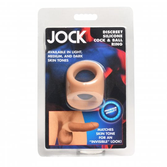 Jock Discrete Silicone Cock & Ball Ring (Choose Color)