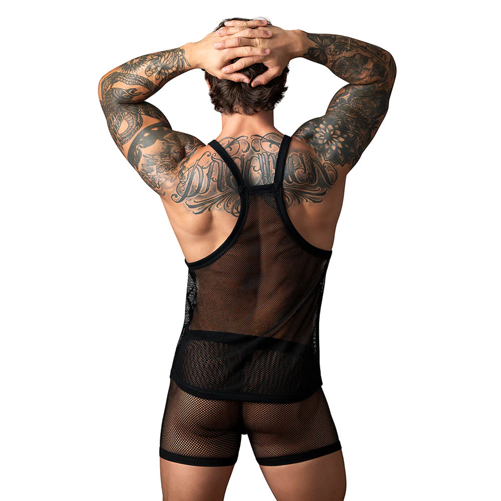 Male Power Fishnet 2.0 PCH Shorts Black (Choose Size)