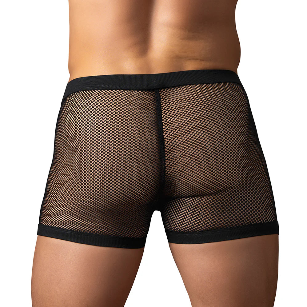 Male Power Fishnet 2.0 PCH Shorts Black (Choose Size)