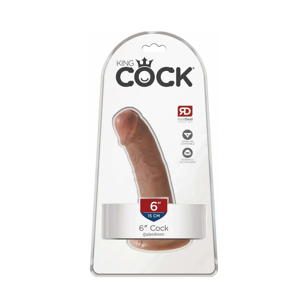 King Cock Dildo 6” (Choose Color)