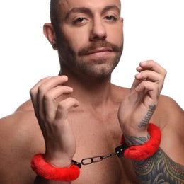 Master Series Cuffed in Fur Furry Handcuffs (Choose Color)