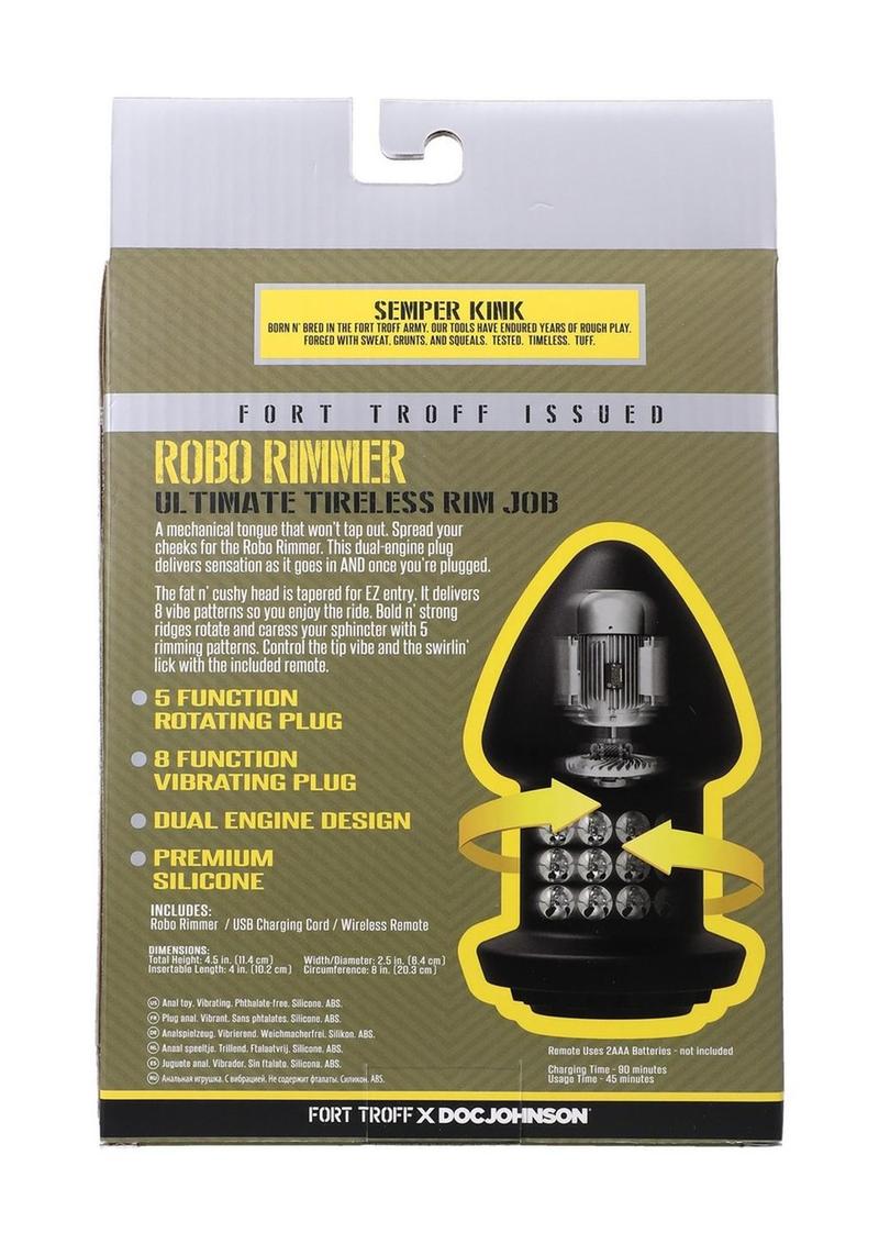 Fort Troff Robo X Rimmer Rechargeable Silicone Anal Plug