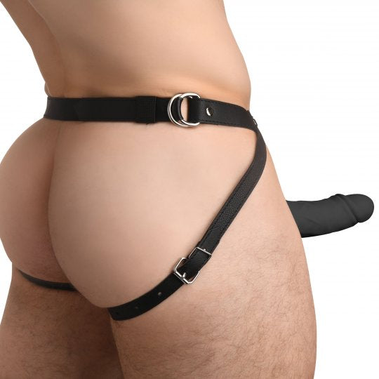 Size Matters 2 Inch Erection Smooth Silicone Penis Sheath- Black