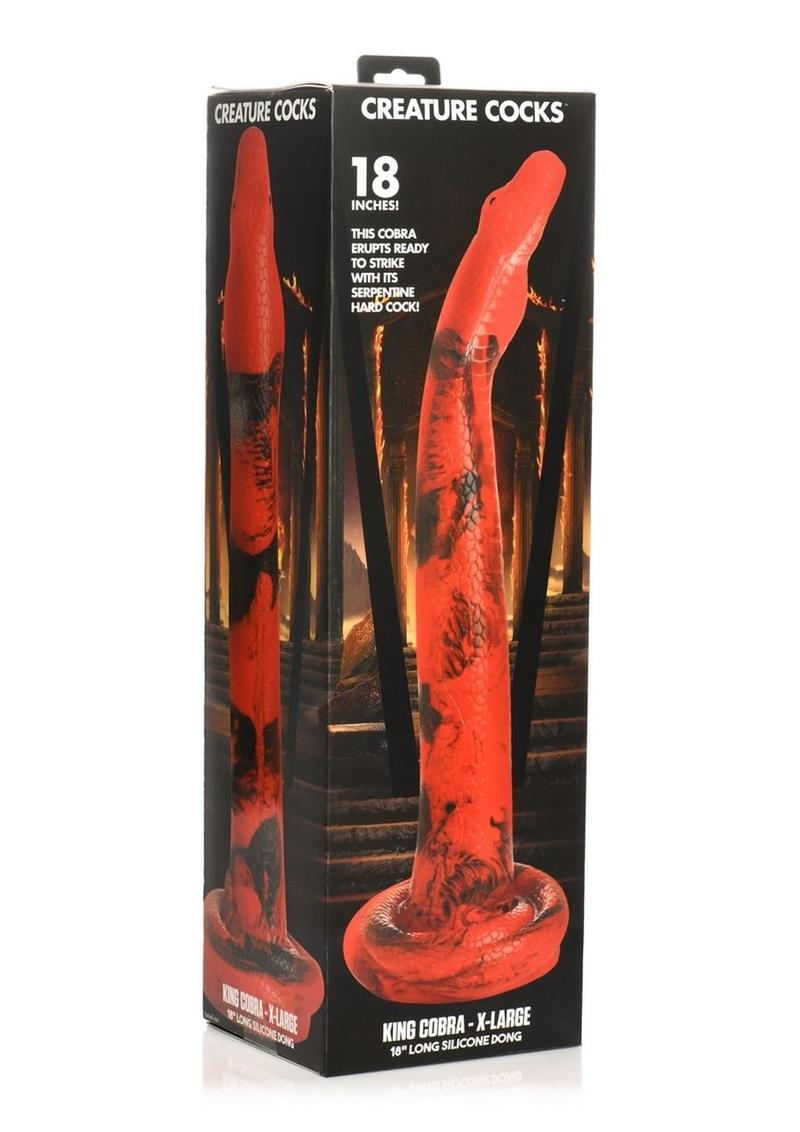 Creature Cocks King Cobra Long Silicone Dildo XL 18”
