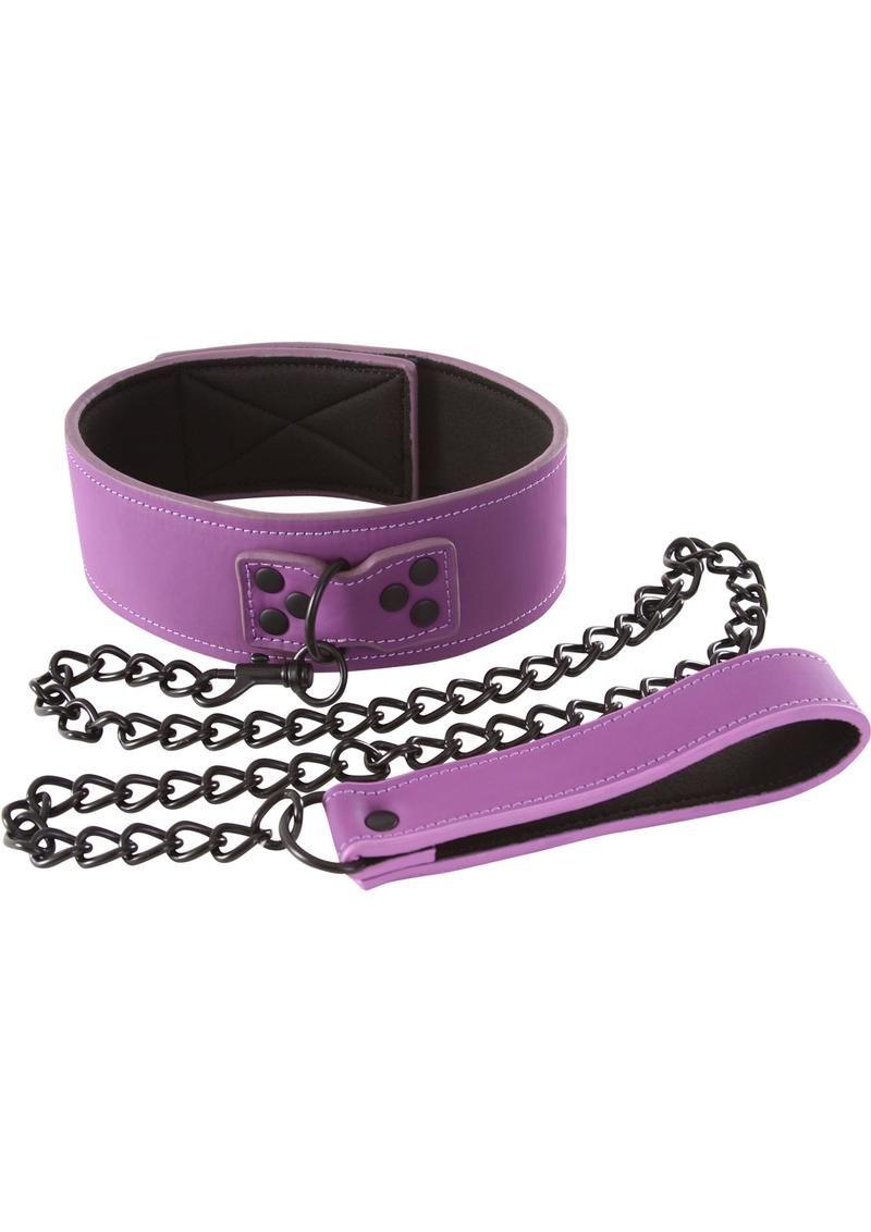 Lust Bondage Collar- Purple