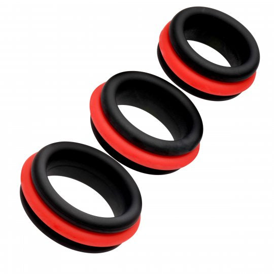 Jock Enhancers Set of 3-2-in-1 Silicone C-Rings (In Stock Jan 13th)