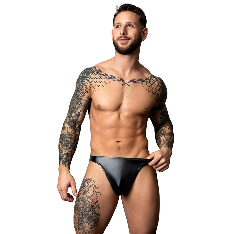 Male Power Liquid Onyx 2.0 Thong Black (Choose Size)