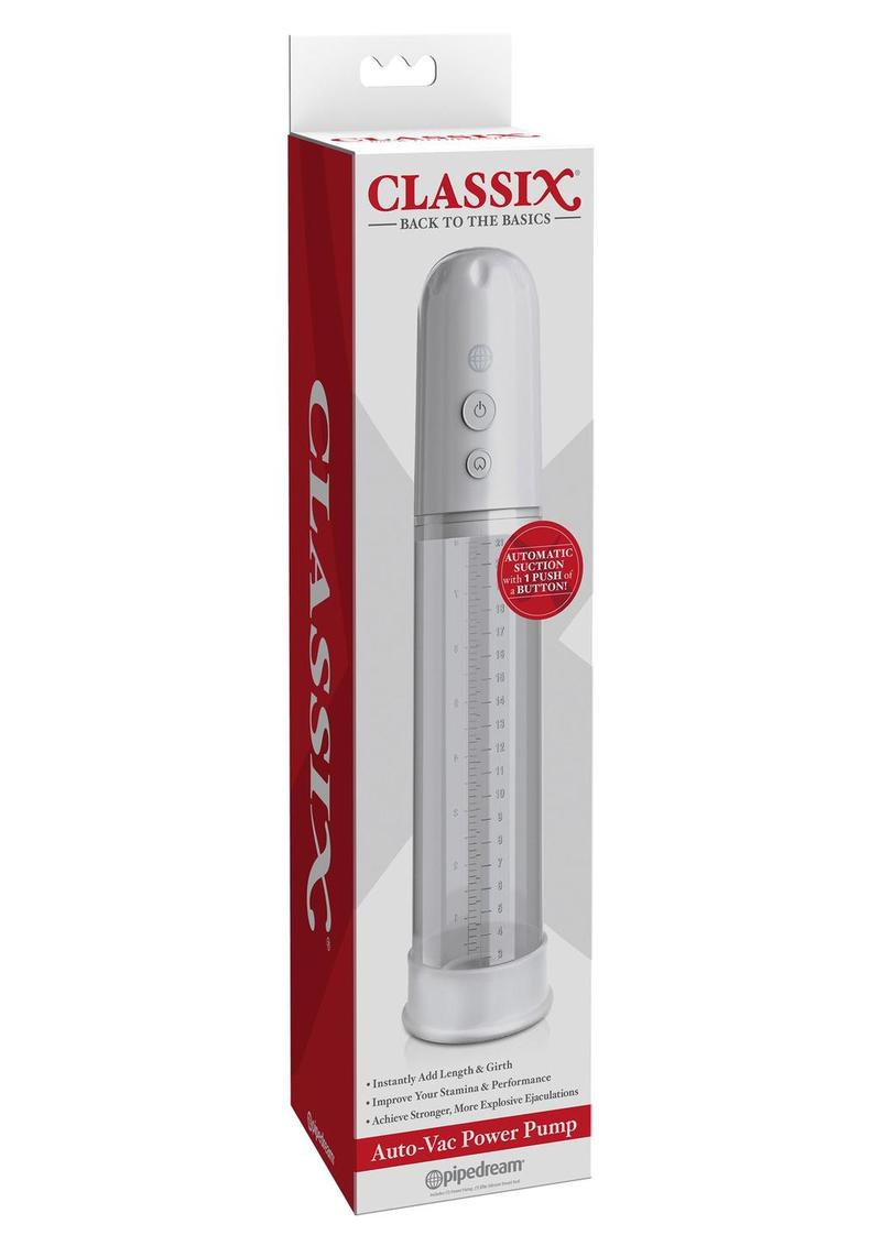 Classix Auto-Vac Power Pump Penis Enlargement System-White