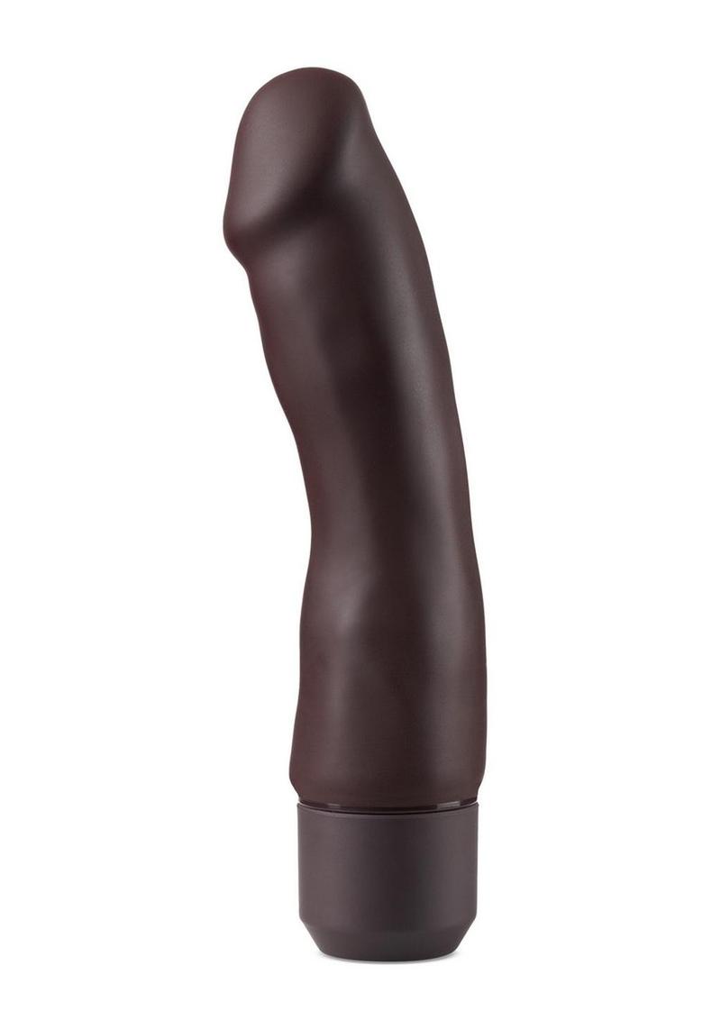 Dr. Skin Platinum Collection Silicone Dr. Steve Vibrating Dildo 7” Chocolate