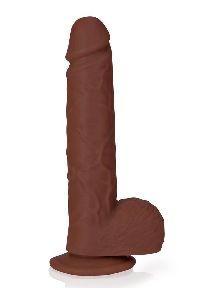 RealRock Realistic kin Straight Dildo with Balls and suction Cup (Choose Size)