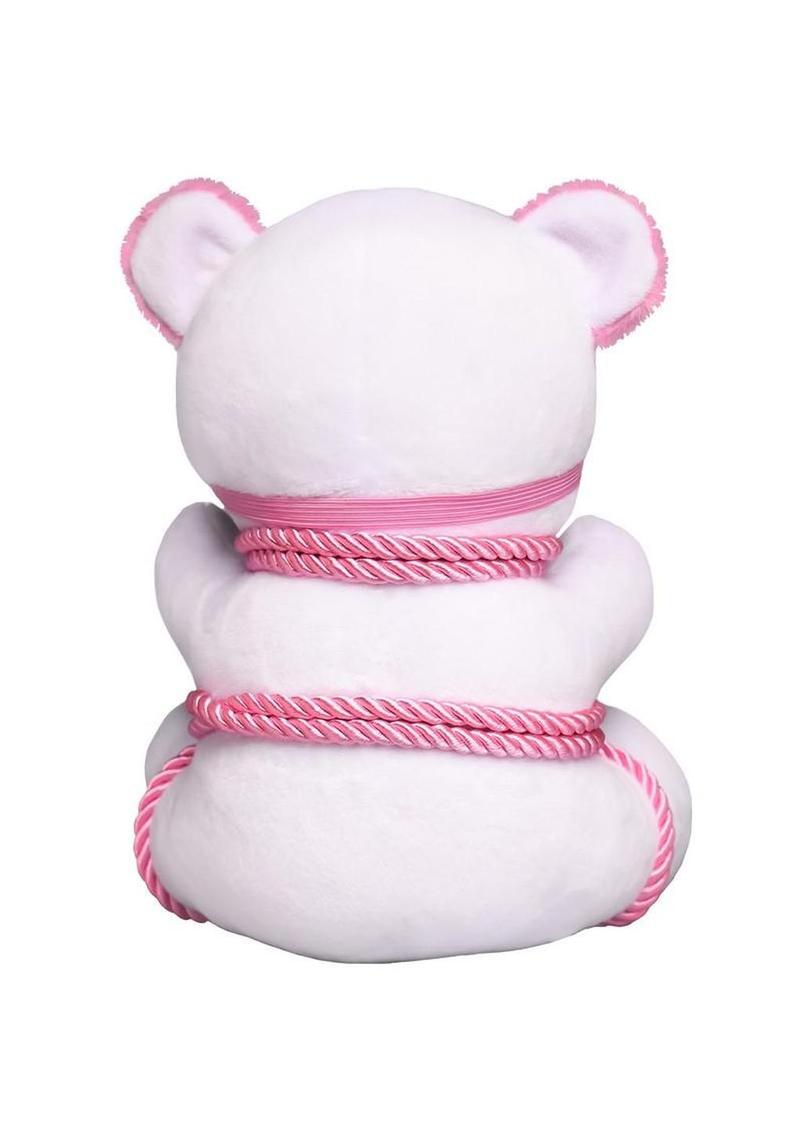 Master Series Brat Bondage Bear- White/Pink (In Stock Feb 6th)