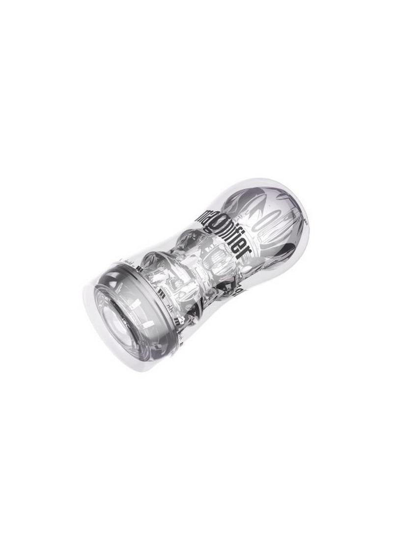 M for Men Soft and Wet Magnifier Stroker-Clear