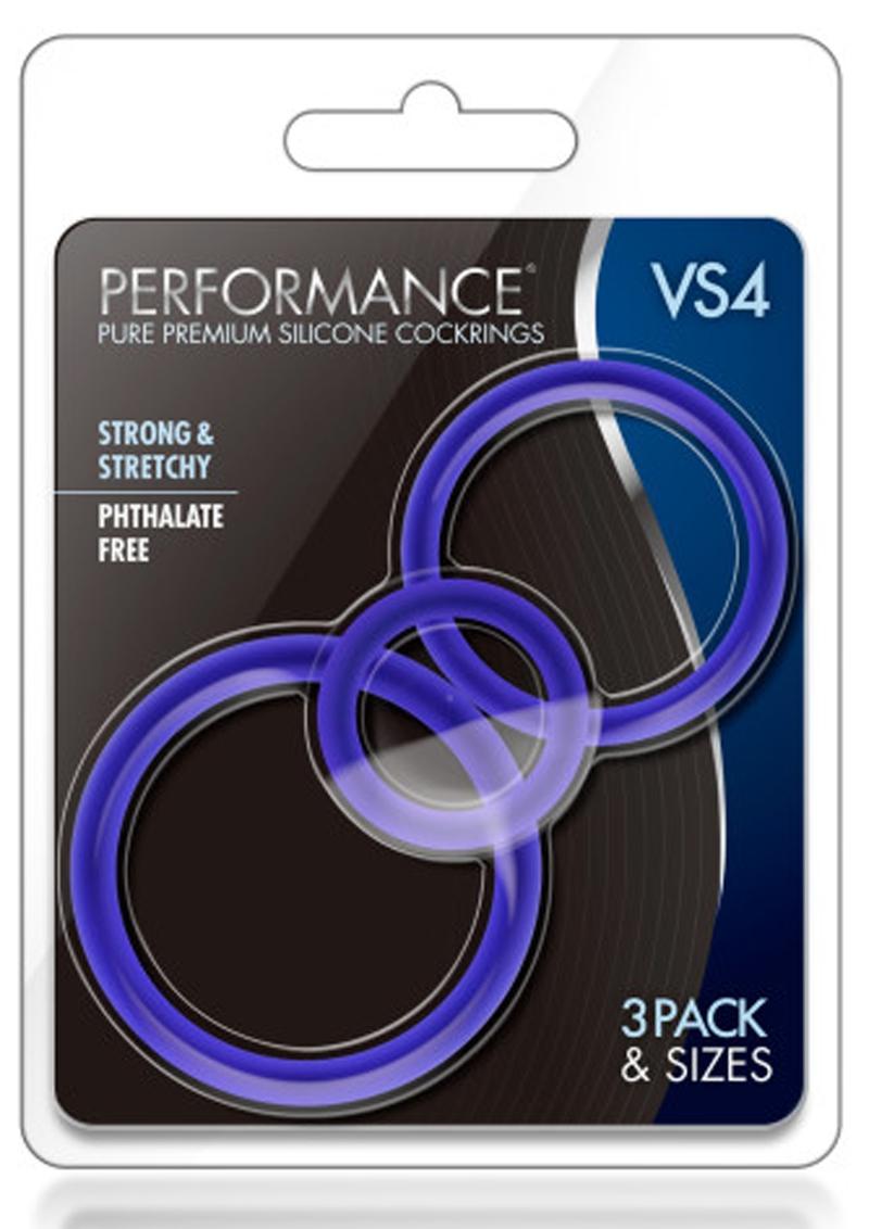 Performance VS4 Pure Premium Silicone Cock Ring Set (Choose Color)