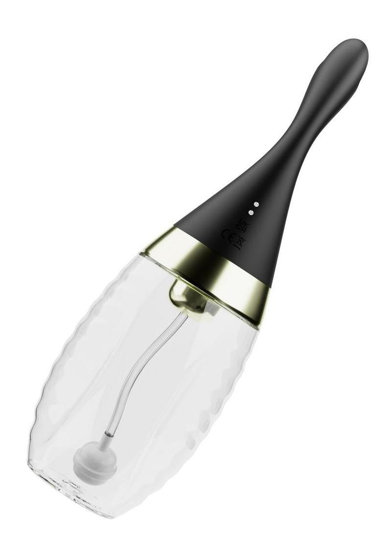 Anal Adventures Platinum Aqua Jet Rechargeable Silicone Anal Douche (In Stock Feb 23rd)