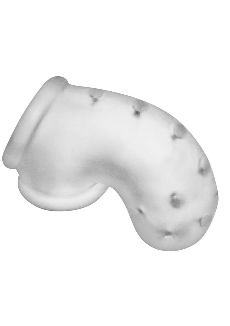 OXBalls Airlock Air-Lite Vented Silicone Chastity-Clear Ice